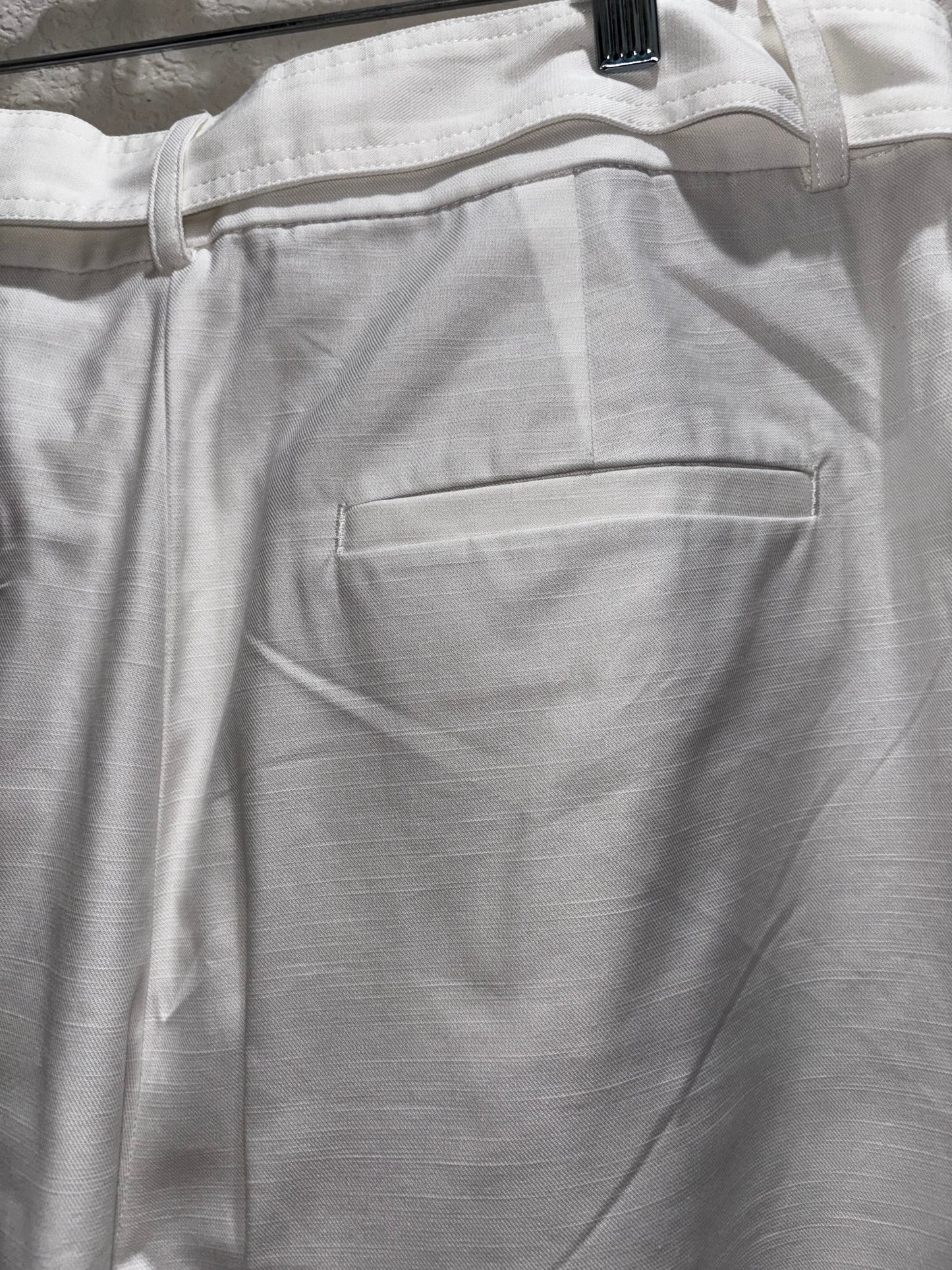 Loft white wide leg trouser pants women’s size 12 tall