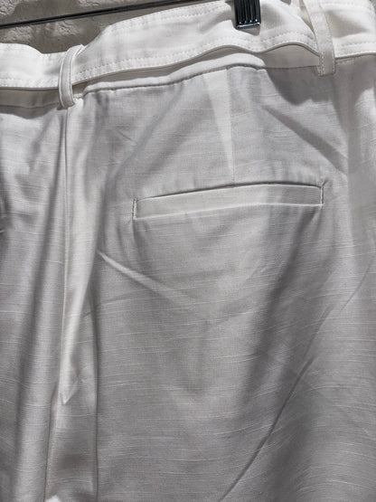 Loft white wide leg trouser pants women’s size 12 tall