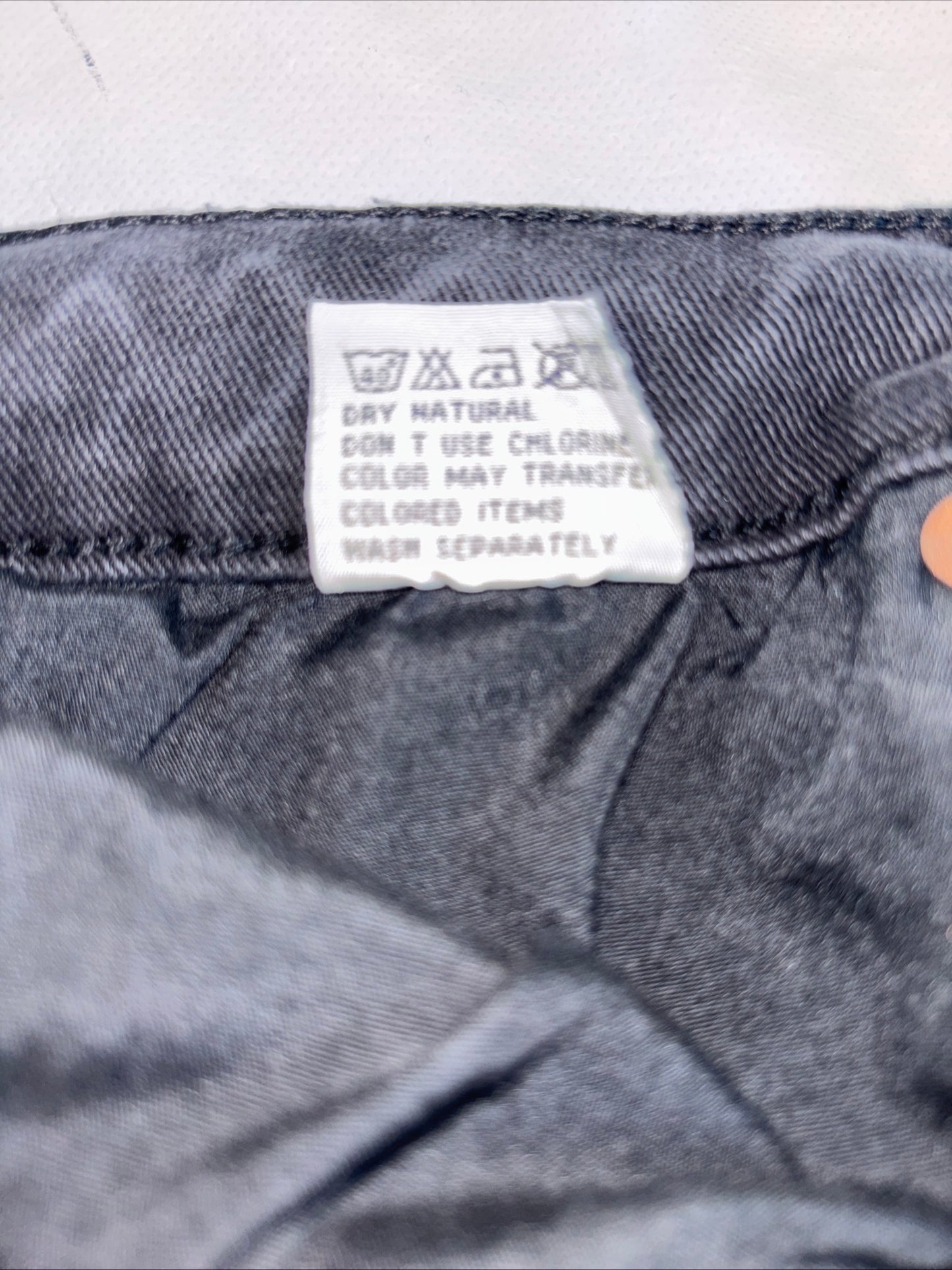 Kilogram men’s size 36 black stone wash jeans wide leg stretch