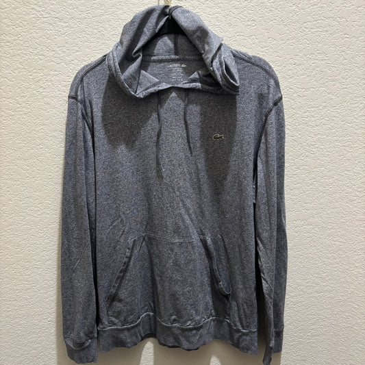 Lacoste Gray Long Sleeve Hoodie size XL P/P 22 sleeve 25 Length 27
