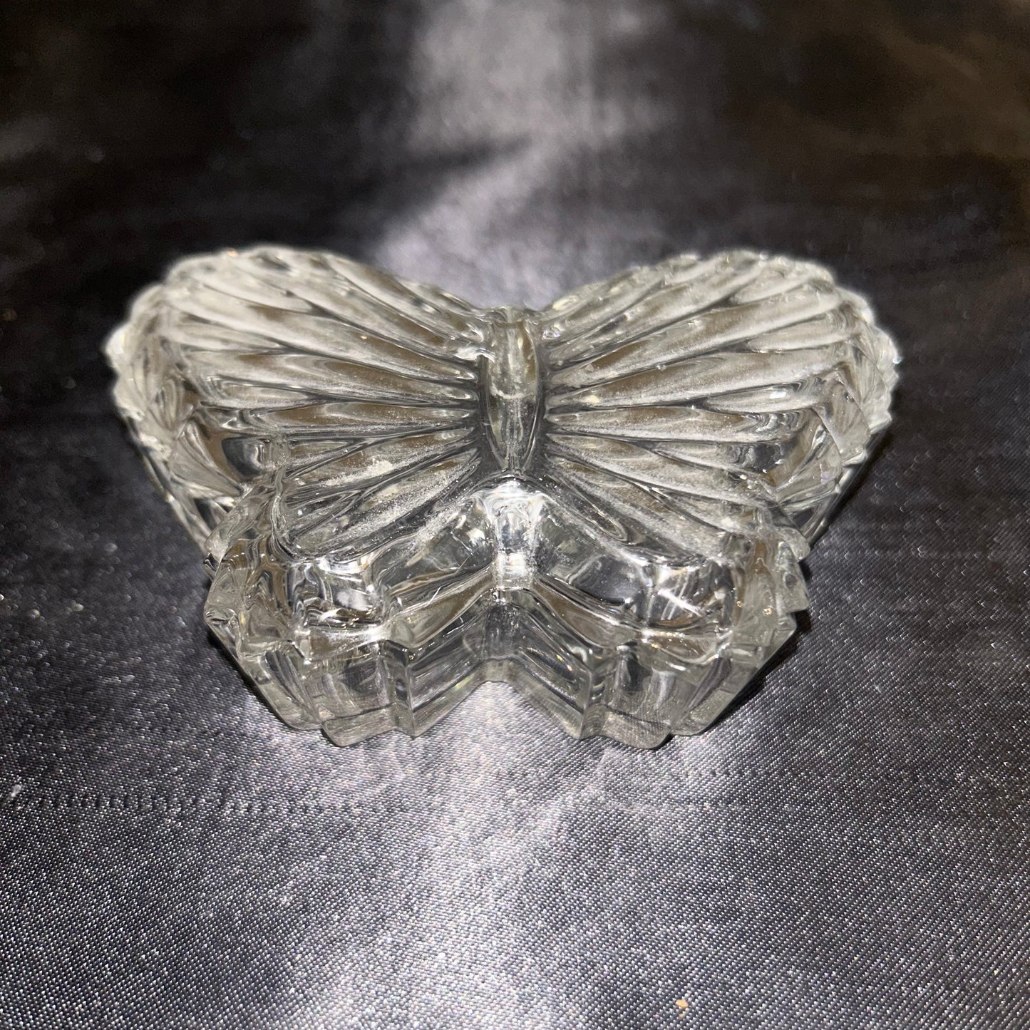 Butterfly Crystal Glass Trinket dish