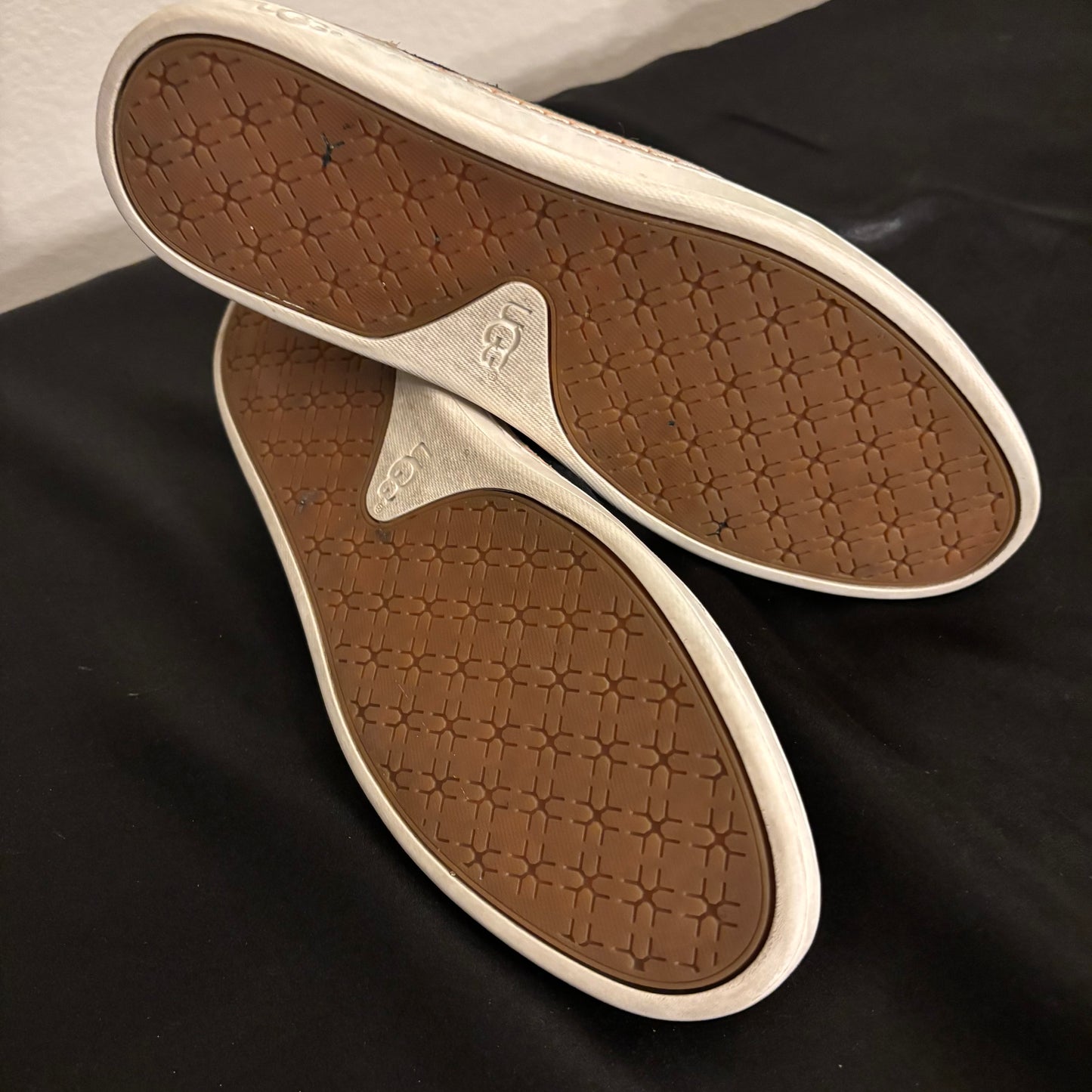 Ugg Loafers Black Mesh Design Women’s size 7