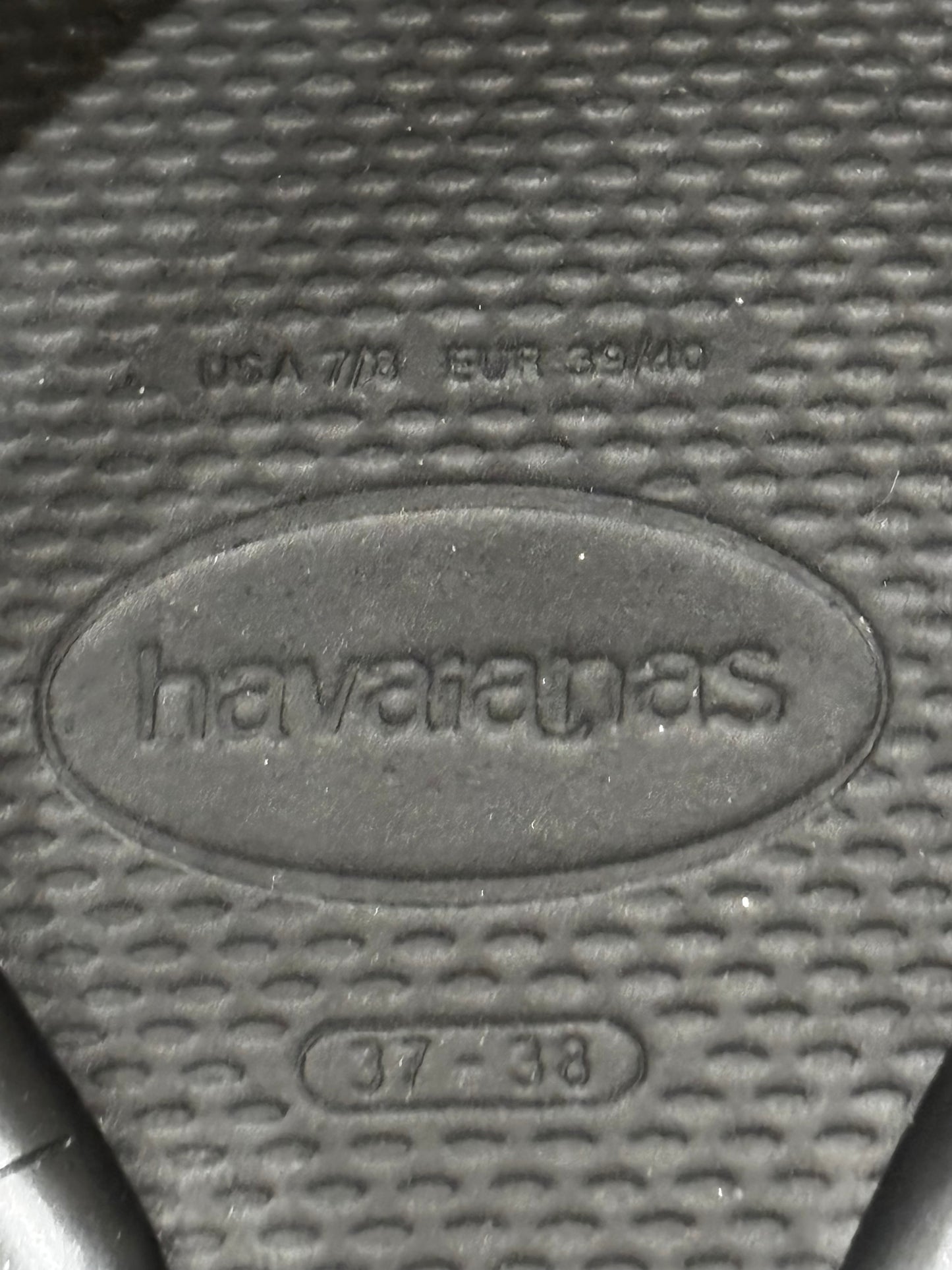 Havaianas Women’s Black Flip Flops size 6.5