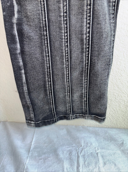 Kilogram men’s size 36 black stone wash jeans wide leg stretch