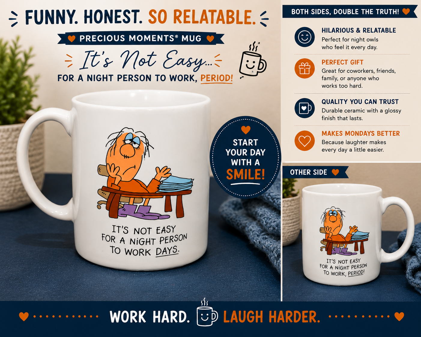 Funny “Night Shift Work” Mug