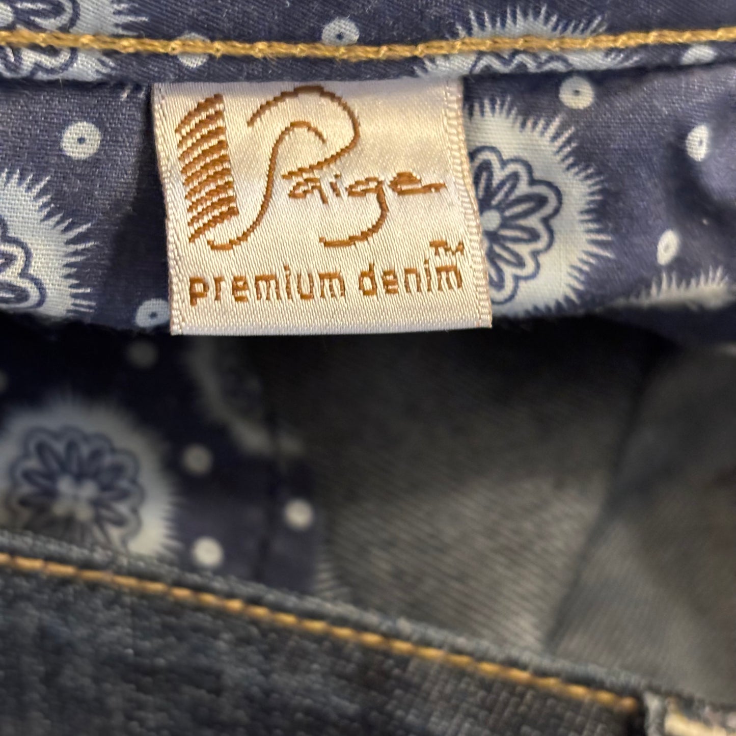 Paige women’s blue bootcut jeans, size 30