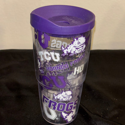 Tervis TCU Hornfrogs large 24oz Plastic Tumbler