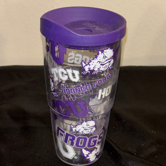 Tervis TCU Hornfrogs large 24oz Plastic Tumbler