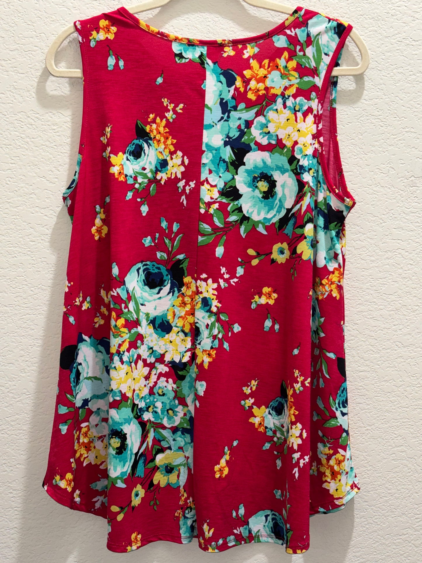 Hemish Womens Floral Sleeveless Tunic size XL
