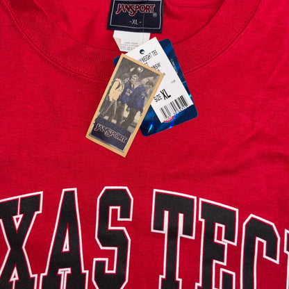 Texas Tech Red Heavyweight TShirt Size XL by Jansport NWT