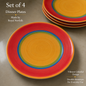 Royal Norfolk Stoneware Dinner plate set of 4