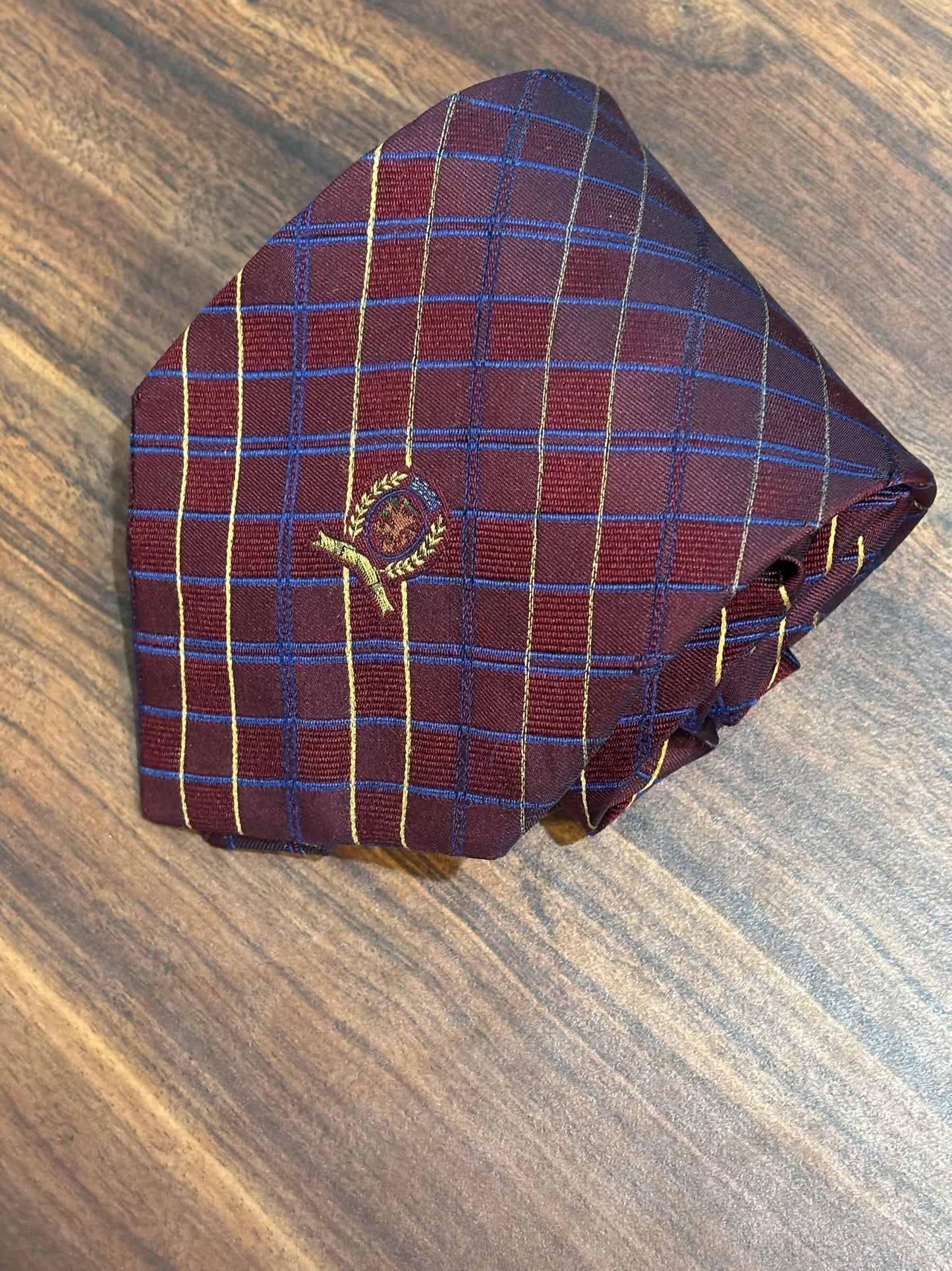 Tommy Hilfiger Red w/ Stripes Tie 100% Silk 60”