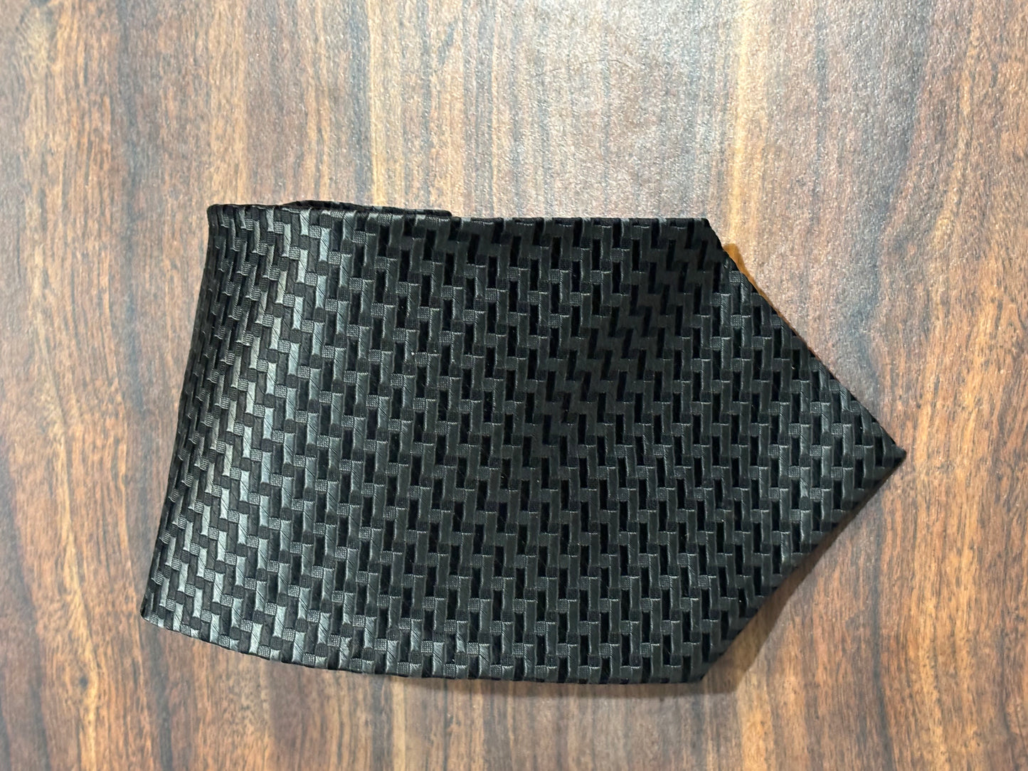 Craft & Barrow Black w/ Geometric Design Tie 100% Silk 57”