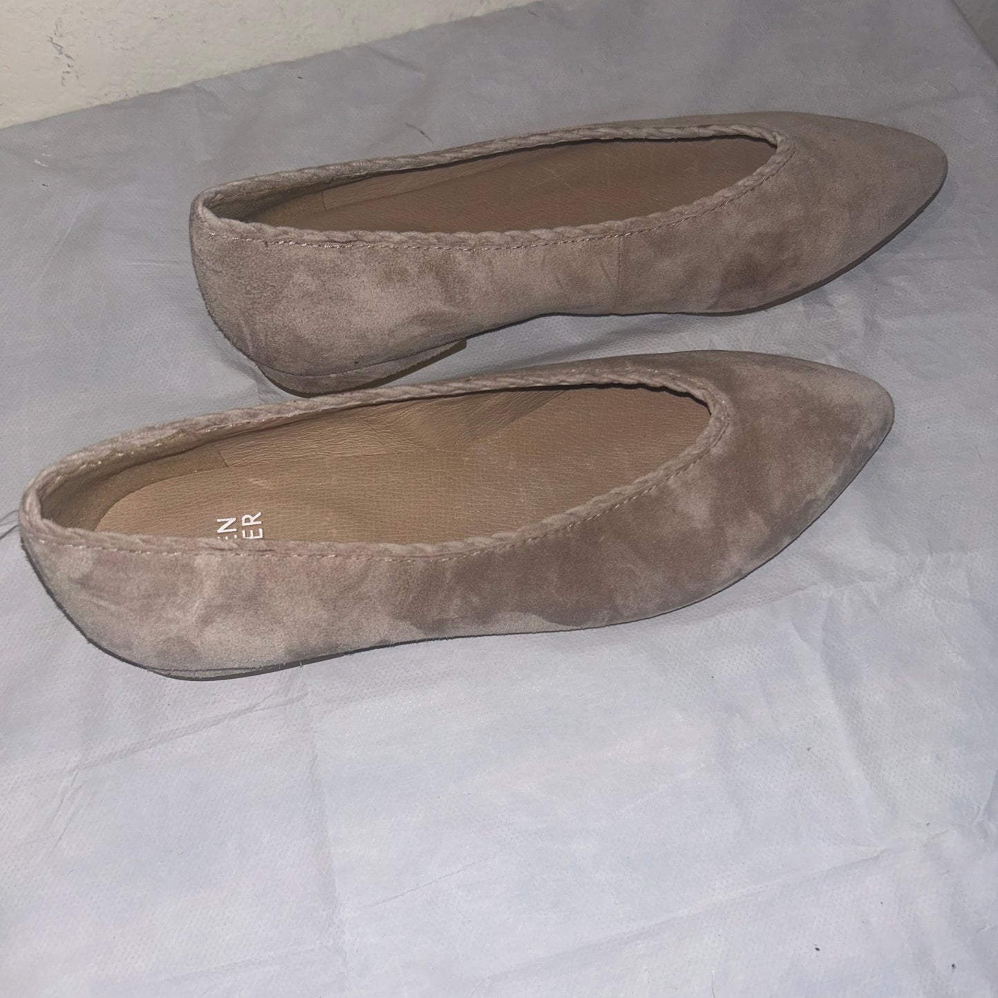 Eileen Fisher suede taupe flats women’s size 5 NWOT