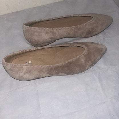 Eileen Fisher suede taupe flats women’s size 5 NWOT