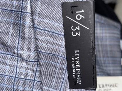 Liverpool Los Angeles Women’s plaid graypants size16