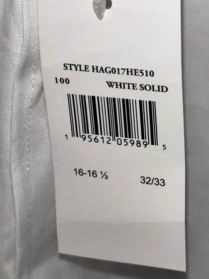 Haggar White Mens Button Down long sleeve shirt (NWT)