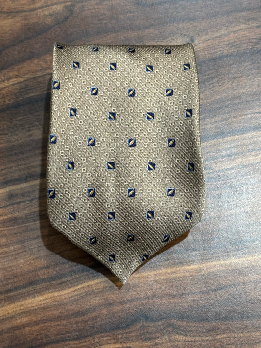 Nautica Gold w/ Blue 59”100% Silk Tie