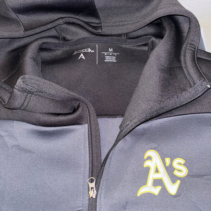 Oakland A’s Black Hoodie Jacket by ANTGUA new without tags