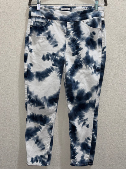 Women’s Tie Dye Blue and White Jeans size 6 by Westbound