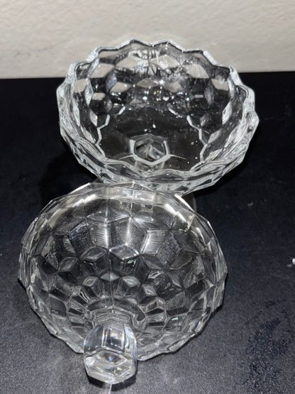 Crystal Pedestal Candy and Trinket Dish