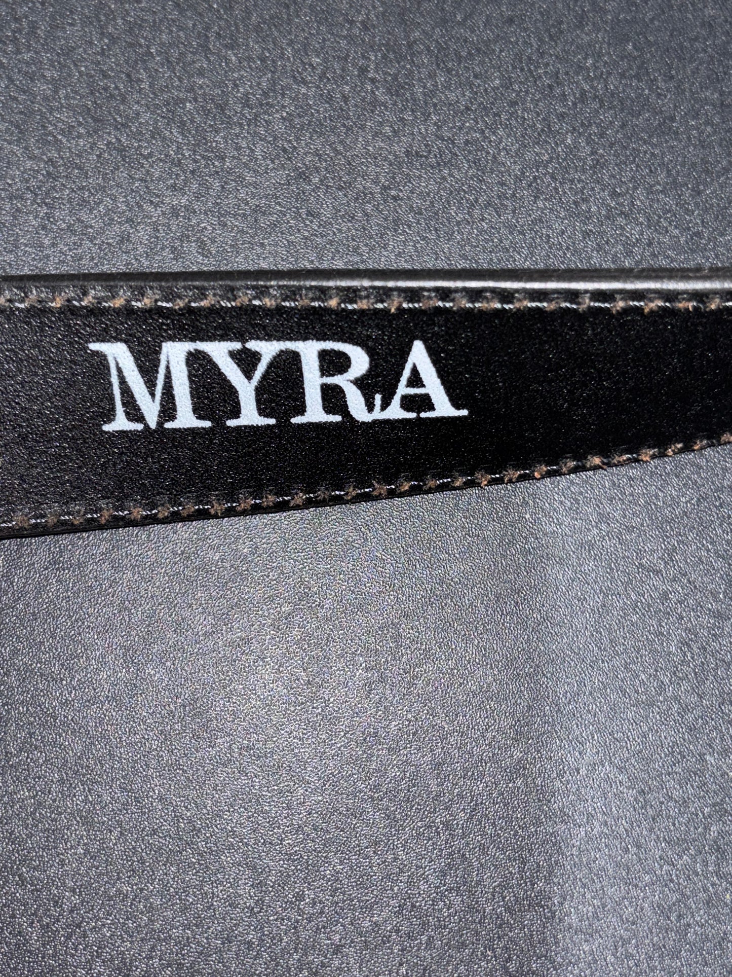 Western Turquoise Brown Tooled Belt by Myra