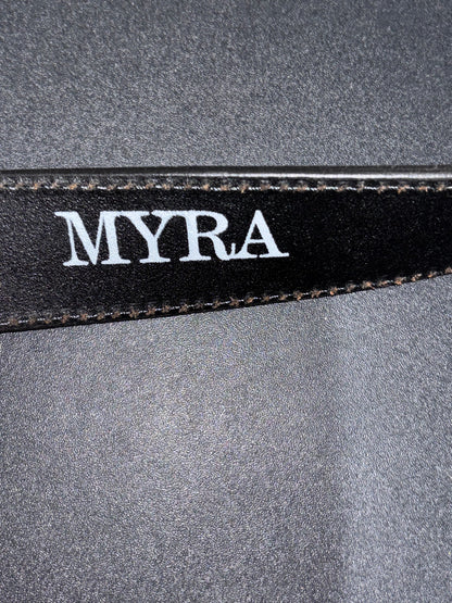 Western Turquoise Brown Tooled Belt by Myra
