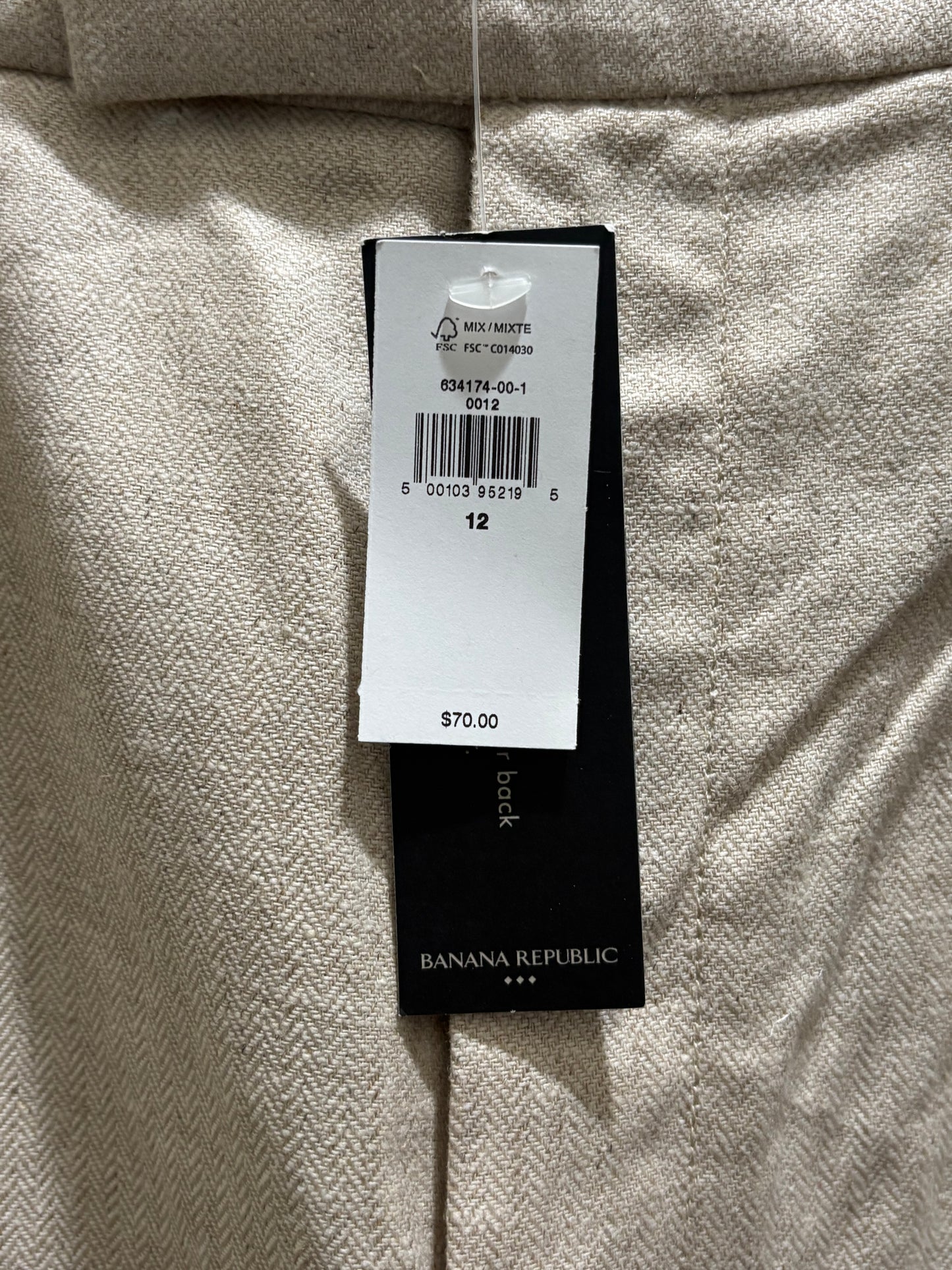 Banana Republic Women’s Tan Linen Blend Shorts size 12