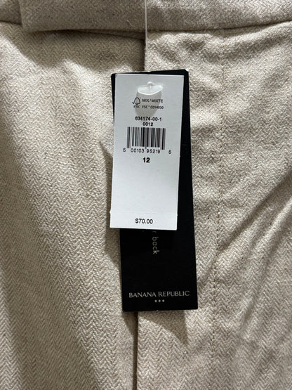 Banana Republic Women’s Tan Linen Blend Shorts size 12