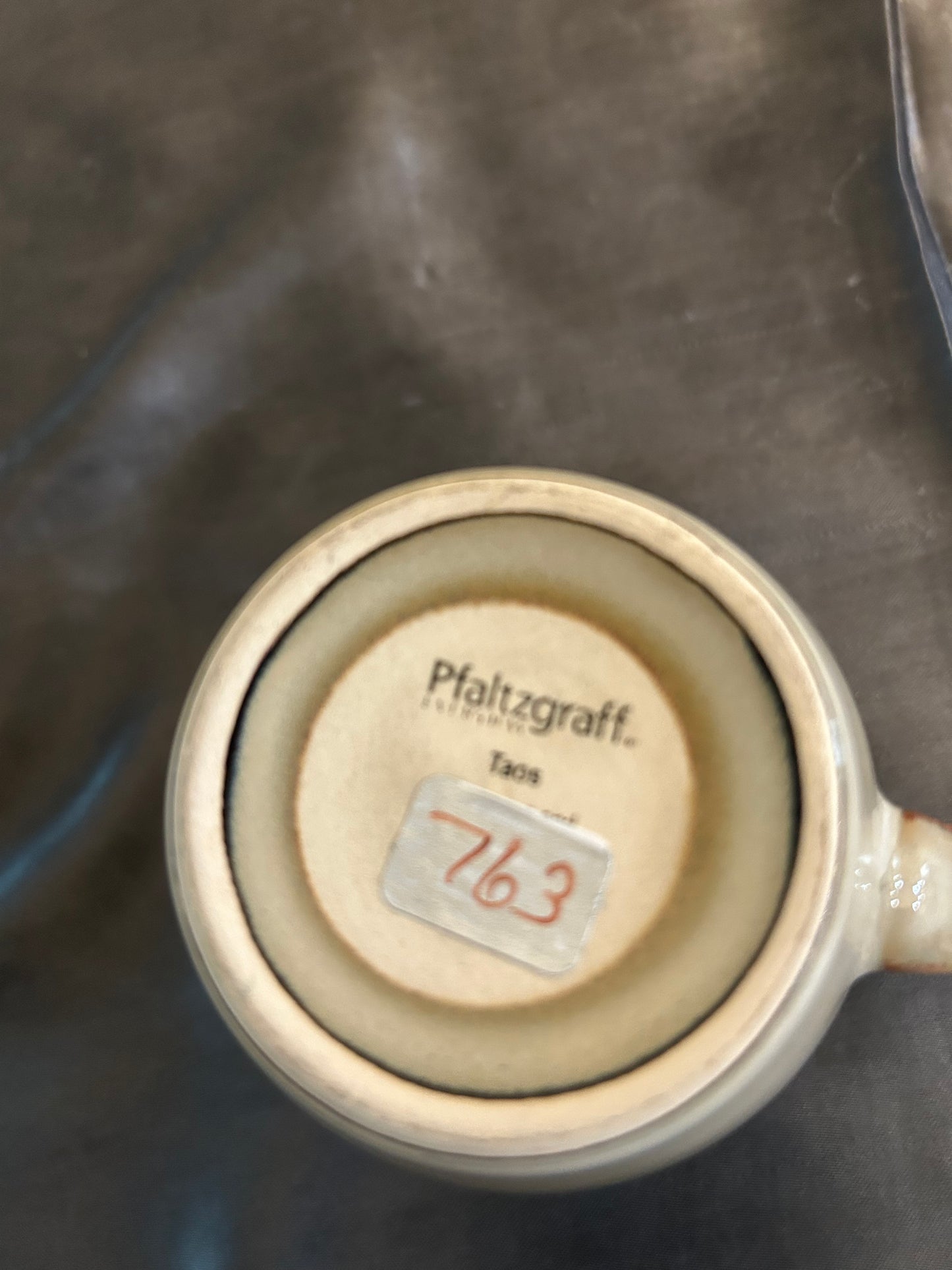 Mug Pfaltzgraff 8oz Brown and Beige Ceramic