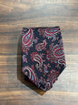 Liberty Black w/ Red & Blue Paisley Design Tie 100% Silk 56”