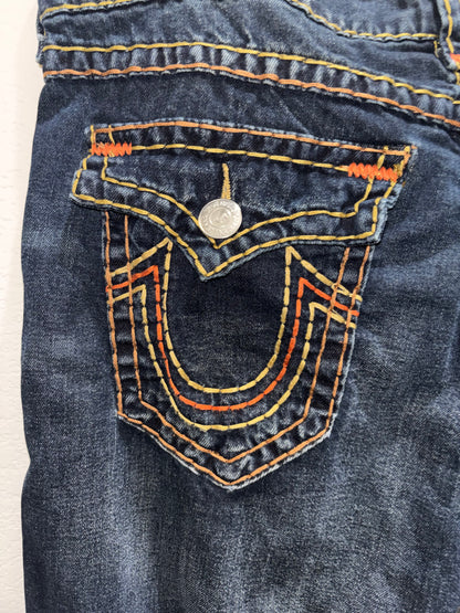 True Religion “Ricky” Relaxed Straight Leg Jeans Size 38