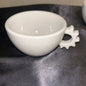 White Gear Handle Mugs set of 2