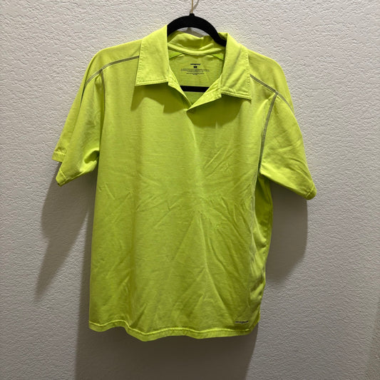 Patagonia lime green golf polo mens large