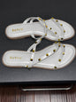 Betee Gray Gold Studded Sandals Women’s size 39(8.5)