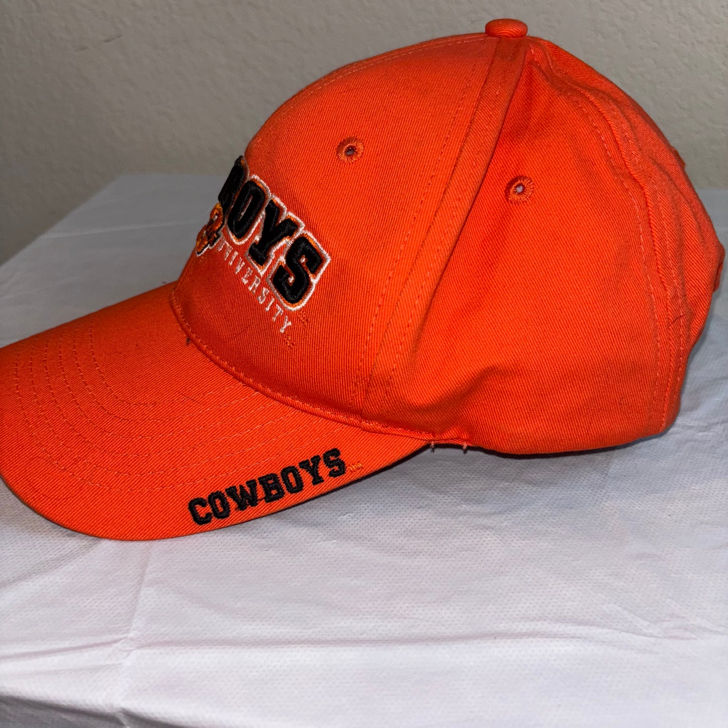 Oklahoma State University OSU Cowboys Orange baseball adjustable Ha