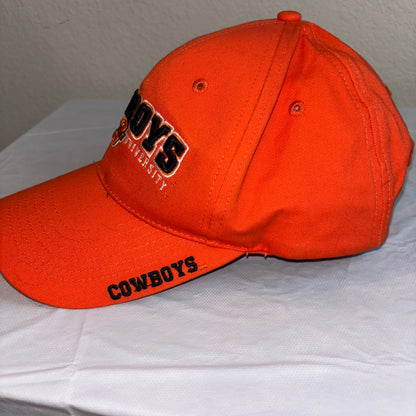 Oklahoma State University OSU Cowboys Orange baseball adjustable Ha