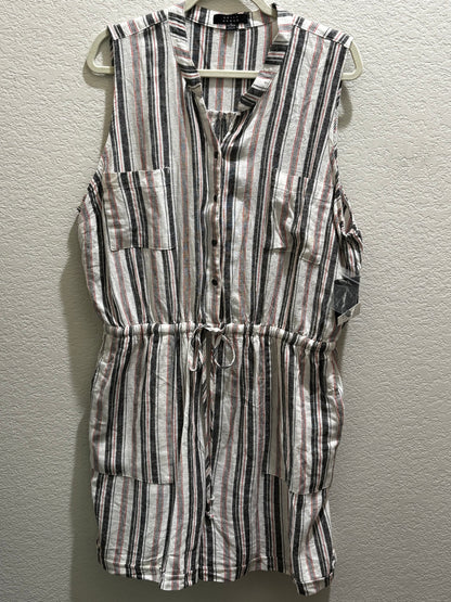 Kelly Renee Women’s Striped Romper Shorts size XL