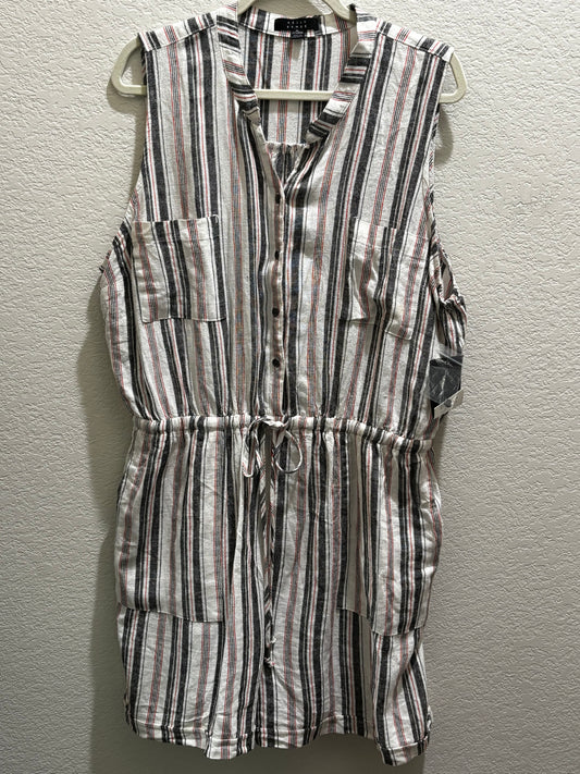 Kelly Renee Women’s Striped Romper Shorts size XL