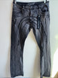 Kilogram men’s size 36 black stone wash jeans wide leg stretch
