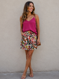 Rip Floral Multicolor Skirt size XL