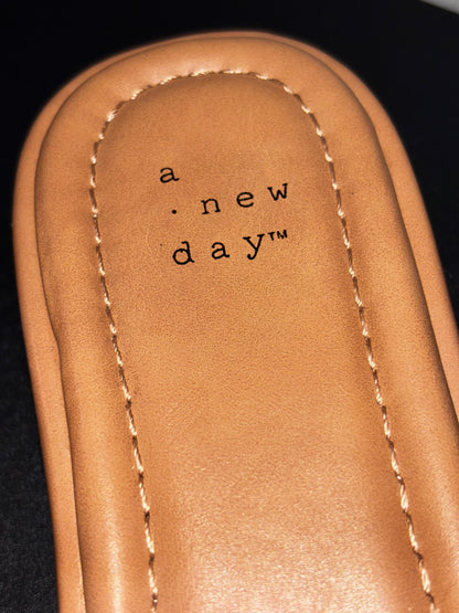 A new day tan wedge shoes Women’s size 8