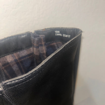 BOC knee high black vegan leather boots women’s  size 10