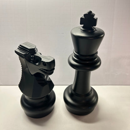 Large Black Chess Pieces Home Decor