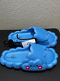 Solemates Women’s Blue Smiling Cloud Slip-on Slides size  9