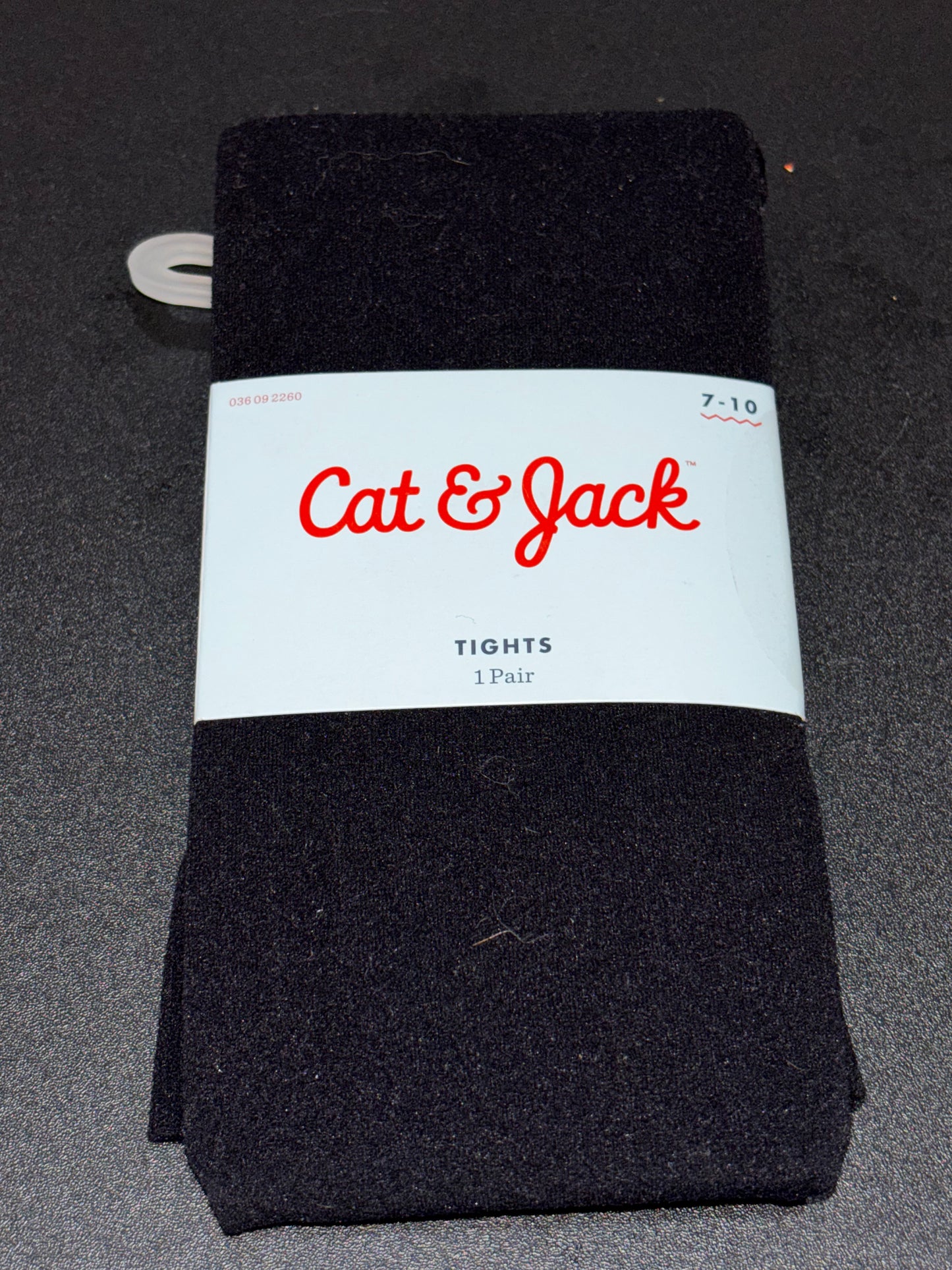 Cat and Jack Girls Black Tights size 7-10