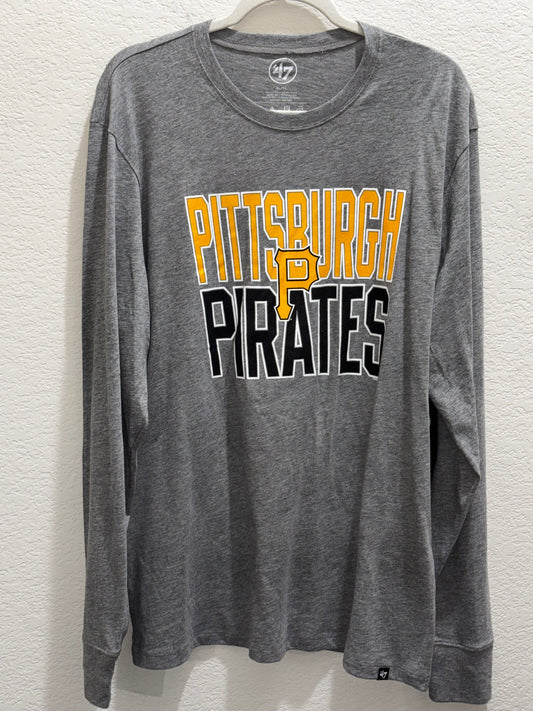 Pittsburgh Pirates Gray Long Sleeve T-Shirt size XL