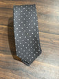 Express Gray Tie w/ White Dots 100% Silk 56”
