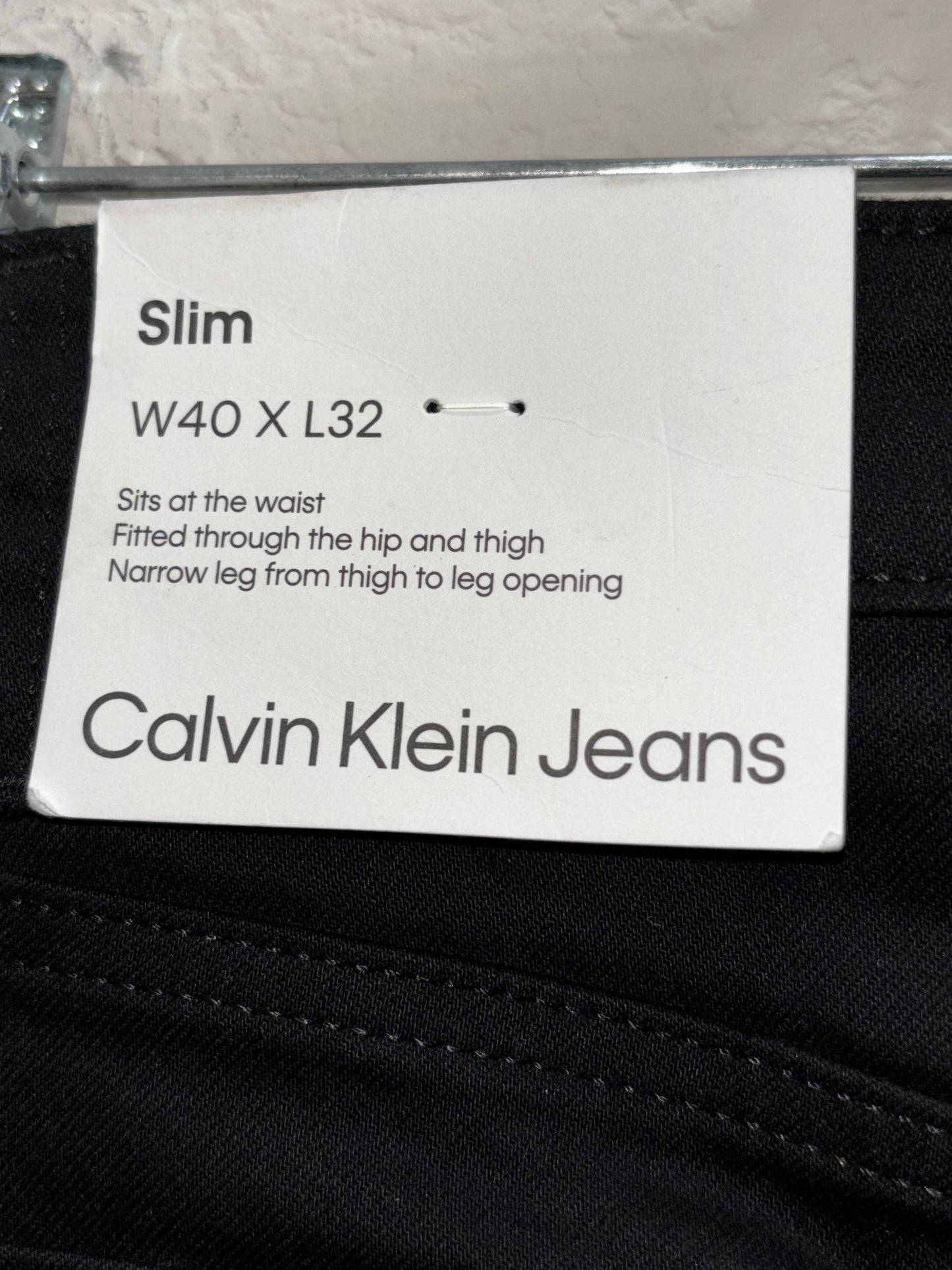Calvin Klein Black Denim Jeans Men’s size 40