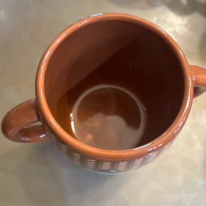 Brown Monkey Mug Double Handled “The Ears”